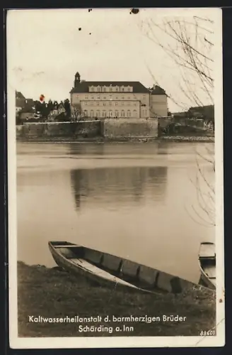 AK Schärding a. Inn, Kaltwasserheilanstalt der barmherzigen Brüder