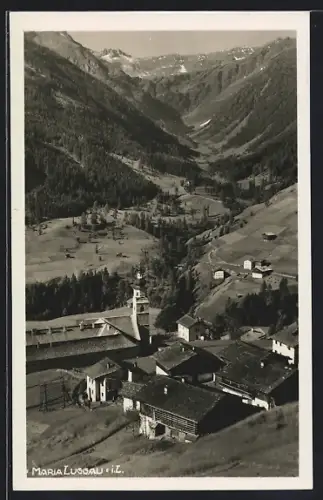 AK Maria Luggau /i. L., Ortspartie mit Kirche