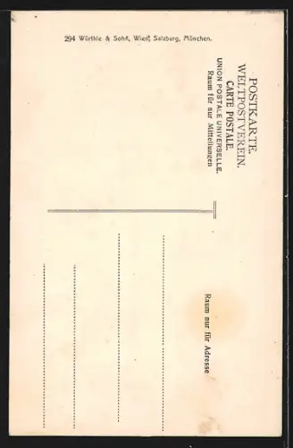 AK Gastein, Schreckbrücke mit Wasserfall