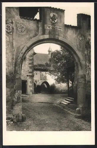 AK Stein a. Rh., Kloster St. Georgen, Blick in den äusseren Klosterhof