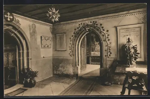 AK Stein a. Rh., Kloster St. Georgen, erster Vorraum der Abtswohnung nach 1500