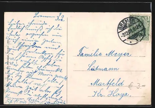 AK Bremen, Die Ritter vor dem Rathausportal