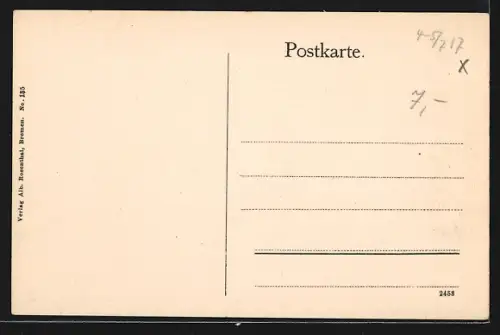 AK Bremen, Marktplatz, Das Rathaus