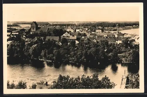 AK Lychen /UM, Panorama vom Kienofen