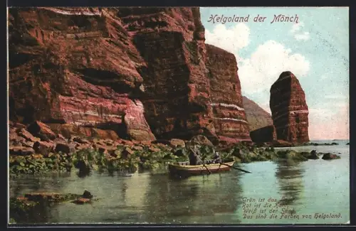 AK Helgoland, Der Mönch, Ruderboot