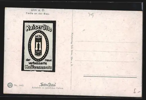 AK Ulm a. D., Partie an der Blau