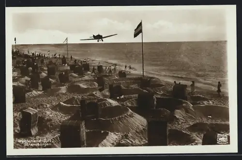 AK Westerland /Sylt, Strandburgen