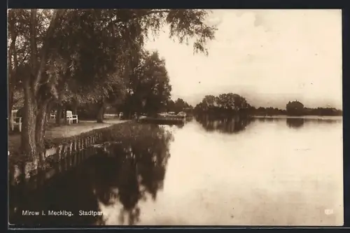 AK Mirow i. Mecklbg., Stadtpark