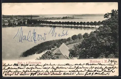 AK Malchow i. M., Blick von der Klosterkirche