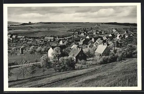 AK Göttschied bei Idar-Oberstein, Ortsansicht, Landschaft
