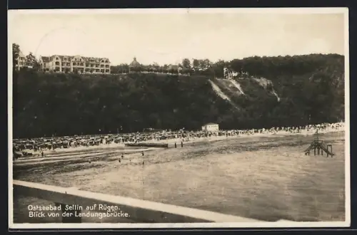 AK Sellin auf Rügen, Blick von der Landungsbrücke