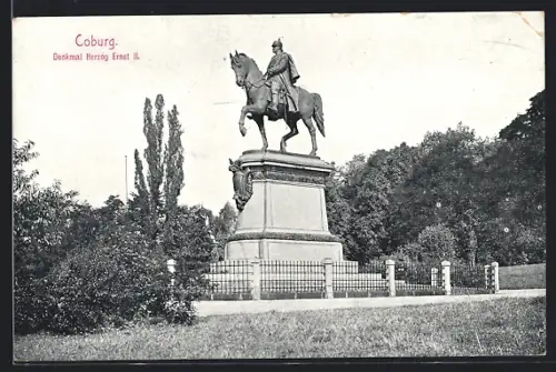 AK Coburg, Denkmal Herzog Ernst II