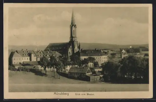 AK Münchberg, Blick vom Westen