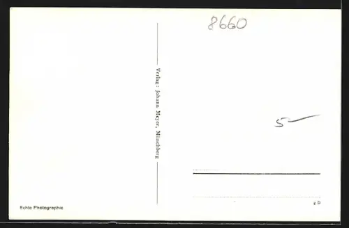 AK Münchberg, Gesamtansicht vom Kreuzberg aus