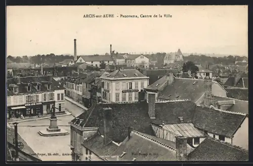 AK Arcis-sur-Aube, Panorama, Centre de la Ville