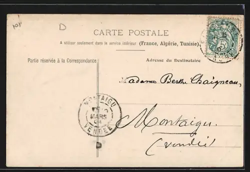 AK Bar-sur-Aube, Rue Nationale et Rue Thiers