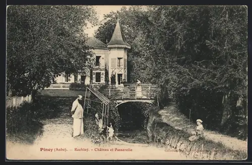 AK Piney /Aube, Rachisy, Château et Passerelle