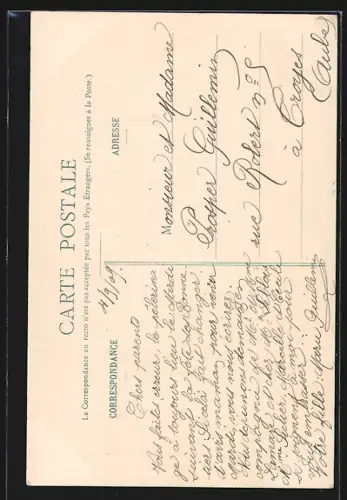 AK Bar-sur-Seine, La Porte de Châtillon avec passants dans la rue