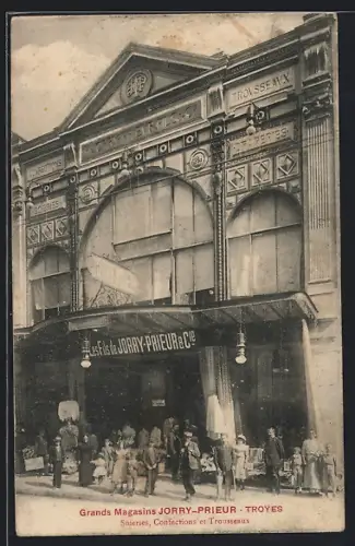 AK Troyes, Grands Magasins Jorry-Prieur, Soieries, Confections et Trousseaux
