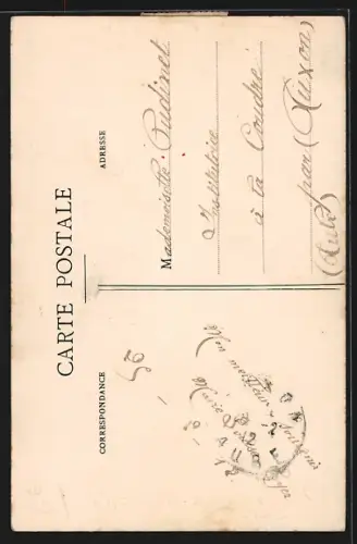 AK Bar-sur-Seine, La Porte de Châtillon avec des passants sur la rue animée