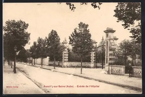 AK Romilly-sur-Seine /Aube, Entrée de l`Hôpital