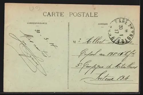 AK Troyes /Aube, Monument des Enfants de l`Aube, élevé à la mémoire de la Guerre de 1870