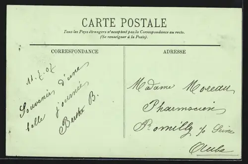 AK Troyes, Le Canal, Quai Dampierre, Le Cirque