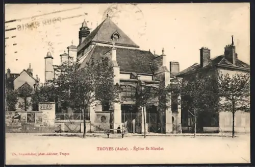 AK Troyes /Aube, Église St-Nicolas