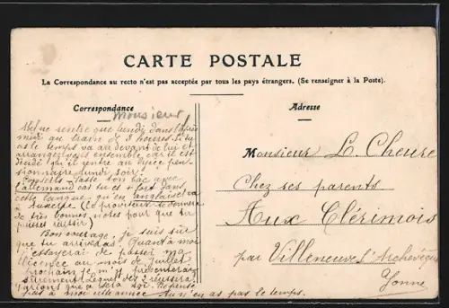 AK Troyes, La Vacherie, Les Ruines publiques