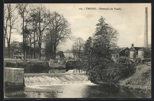 AK Troyes, Déversoir du Vouldy et paysage environnant
