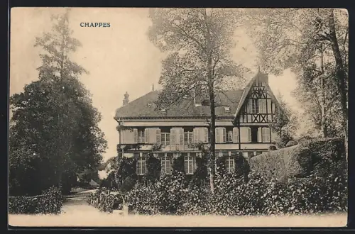 AK Chappes, Belle demeure entourée d`arbres et de jardin