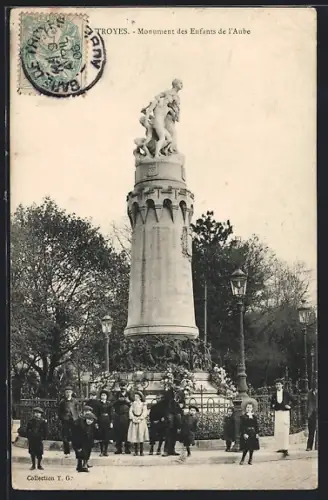 AK Troyes, Monument des Enfants de l`Aube