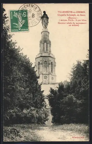 AK Villeneuve-au-Chemin, Chapelle St-Joseph en fonte