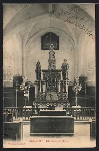 AK Géraudot, L`intérieur de l`église