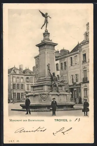 AK Troyes, Monument des Bienfaiteurs