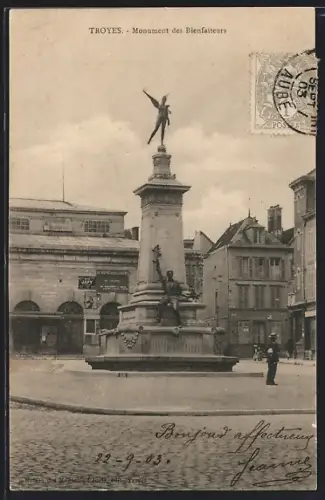 AK Troyes, Monument des Bienfaiteurs