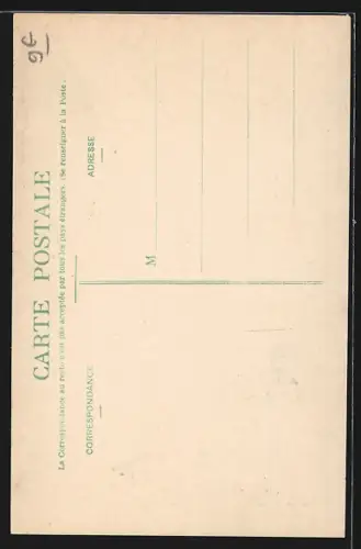 AK Chappes, Maison recouverte de lierre avec entrée ornée