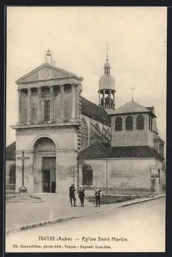 AK Troyes /Aube, Église Saint Martin