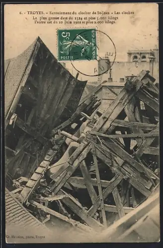AK Troyes, Écroulement du clocher de St-Jean, Les cloches