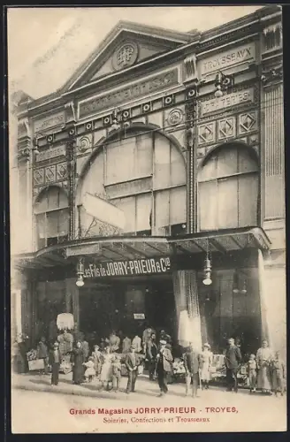 AK Troyes, Grands Magasins Jorry-Prieur, Soieries, Confections et Trousseaux