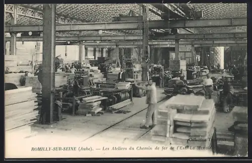 AK Romilly-sur-Seine /Aube, Les Ateliers du Chemin de fer de l`Est-La Mécanique