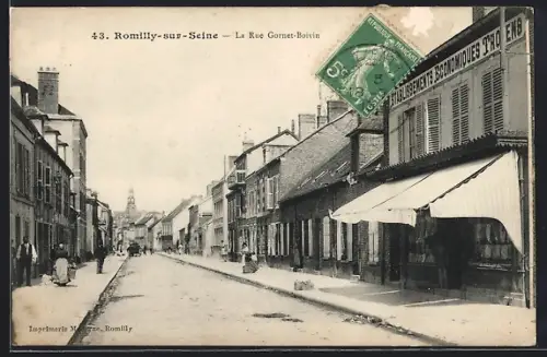 AK Romilly-sur-Seine, La Rue Gornet-Boivin