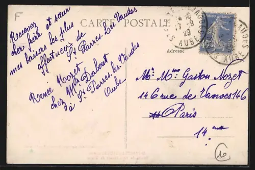 AK St-Parres-les-Vaudes /Aube, Entrée du Pays venant de Troyes