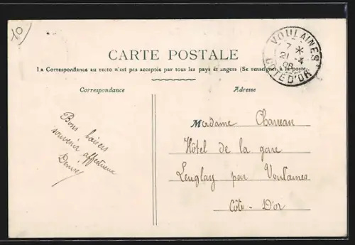 AK Traînel /Aube, Pont de Sens et Rue de la Trinité