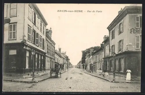 AK Arcis-sur-Aube, Rue de Paris