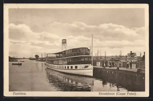 AK Zaandam, Stoomboot Czaar Peter