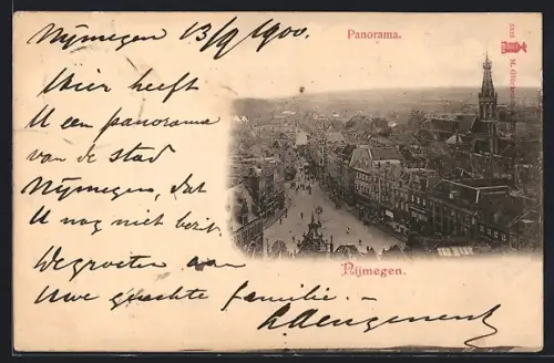 AK Nijmegen, Panorama mit Strassenpartie