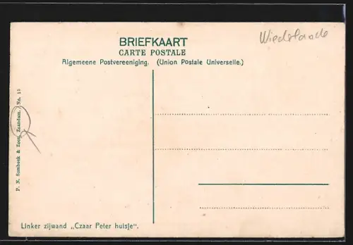 AK Zaandam, Linker zijwand Czaar Peter huisje