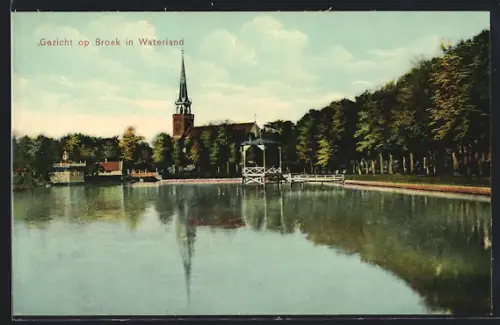 AK Broek in Waterland, Gezicht op Broek in Waterland