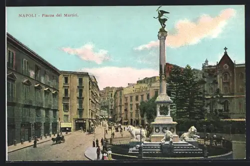 AK Napoli, Monumento in Piazza Martiri
